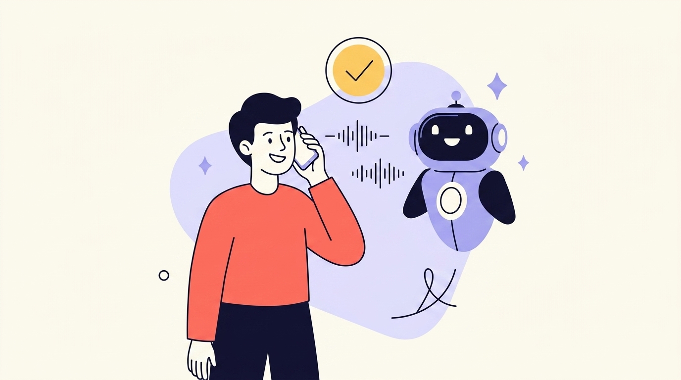 Agentic AI voice calls conversational agent illustration